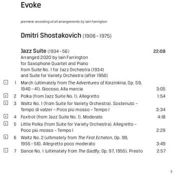 CD Ferio Saxophone Quartet: Evoke