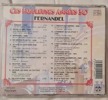 CD Fernandel: Ces Fabuleuses Années 30 - Fernandel