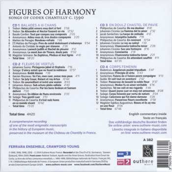 4CD/Set di cofanetti Ferrara Ensemble: Figures Of Harmony (Songs Of Codex Chantilly C. 1390)