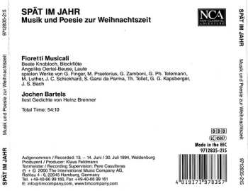 CD Fioretti Musicali: Spät Im Jahr (Musik Und Poesie Zur Weihnachtszeit)