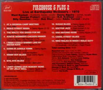 CD Firehouse Five Plus Two: Live At Earthquake McGoon's 1970 