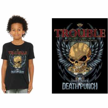 Merch Five Finger Death Punch: Maglietta per bambini Trouble 