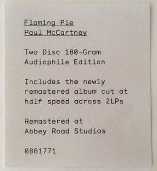 2LP Paul McCartney: Flaming Pie