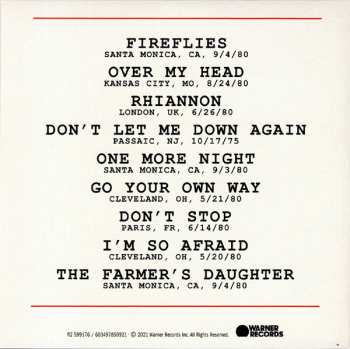 2LP/3CD/SP/Set di cofanetti Fleetwood Mac: Live DLX | LTD