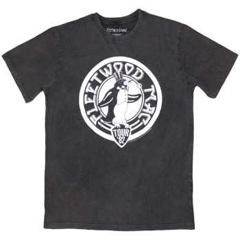 Merce Fleetwood Mac: Fleetwood Mac Unisex Stone Wash T-shirt: Tour '82 Penguin (small) S