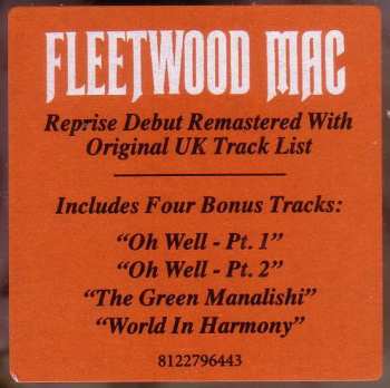 CD Fleetwood Mac: Then Play On