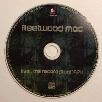 CD Fleetwood Mac: Live.. The Record Plant 1974