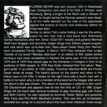 CD Florian Geyer: Beggars Pride