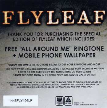 CD/DVD Flyleaf: Flyleaf