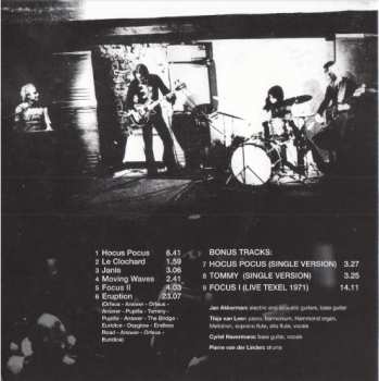 9CD/2DVD/Set di cofanetti Focus: 50 Years: Anthology 1970-1976
