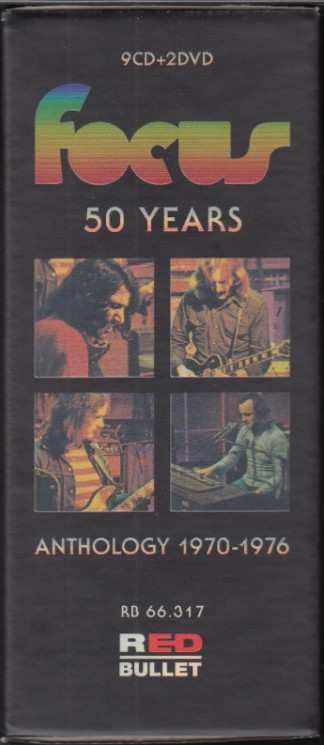 9CD/2DVD/Set di cofanetti Focus: 50 Years: Anthology 1970-1976