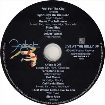CD Foghat: Live At The Belly Up DIGI