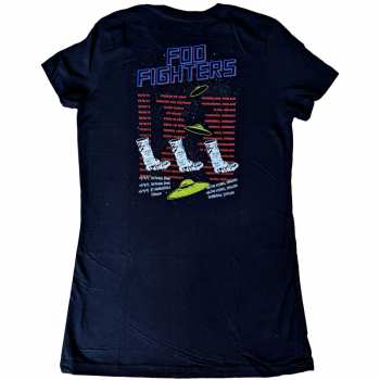 Merce Foo Fighters: Foo Fighters Ladies T-shirt: Ufos 2015 European Tour (ex-tour) (back Print) (small) S
