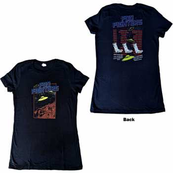 Merce Foo Fighters: Foo Fighters Ladies T-shirt: Ufos 2015 European Tour (ex-tour) (back Print) (small) S