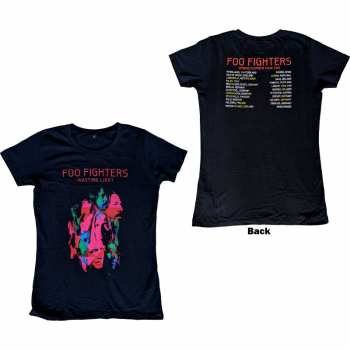 Merce Foo Fighters: Foo Fighters Ladies T-shirt: Wasting Light 2011 European Tour (back Print) (ex-tour) (small) S