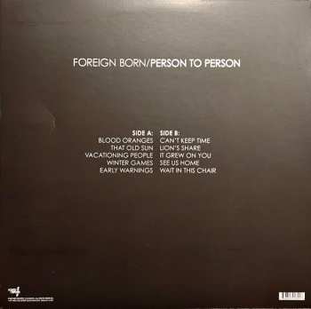 LP Foreign Born: Person To Person CLR