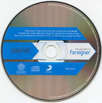 CD Foreigner: Playlist: The Very Best Of Foreigner