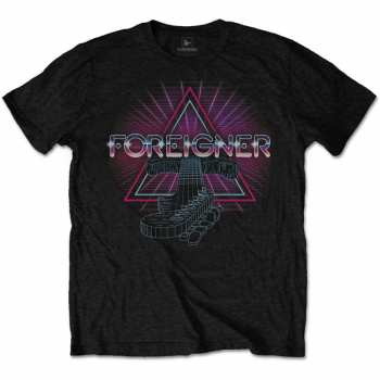 Merch Foreigner: Maglietta Neon Guitar 