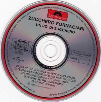 CD Adelmo Fornaciari: Un Po' Di Zucchero