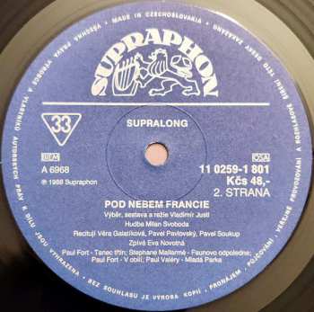 LP Guillaume Apollinaire: Pod Nebem Francie