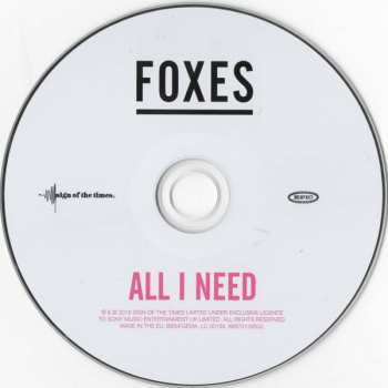 CD Foxes: All I Need