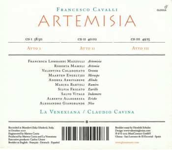 3CD/Set di cofanetti Francesco Cavalli: Artemisia