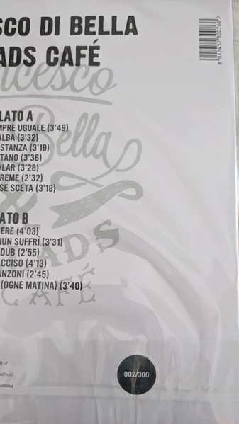 LP Francesco Di Bella: Francesco Di Bella & Ballads Cafè DLX | LTD | NUM