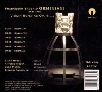 CD Francesco Geminiani: Sonatas Op.4, Vol. 2