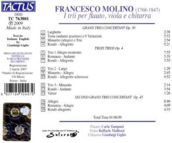 CD Francesco Molino: I Trii Per Flauto Viola E Chitarra