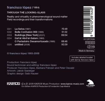 5CD/Set di cofanetti Francisco Lopez: Through The Looking-Glass