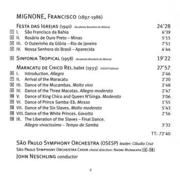 CD Francisco Mignone: Maracatu De Chico Rei · Festa Das Igrejas · Sinfonia Tropical
