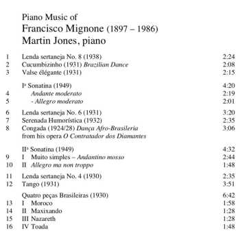 CD Francisco Mignone: Piano Music Of Francisco Mignone