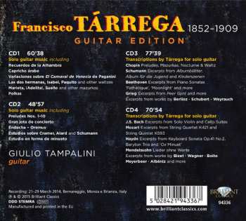 4CD Francisco Tárrega: Tárrega: Guitar Edition
