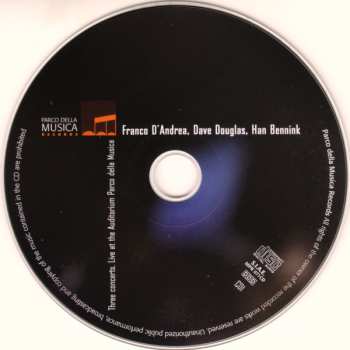 3CD/Set di cofanetti Franco D'Andrea: Three Concerts. Live At The Auditorium Parco Della Musica