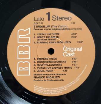 LP Franco Micalizzi: Stridulum (The Visitor) (Colonna Sonora Originale Del Film)