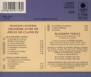 CD François Couperin: Piéces De Clavecin (Livre III - Ordres 14 & 19)