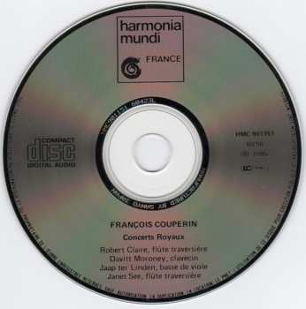 CD Davitt Moroney: Concerts Royaux