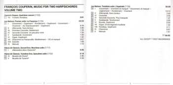 CD François Couperin: Les Nations: Sonates Et Suites De Symphonies En Trio And Other Pieces For Two Harpsichords, Volume Two