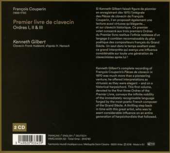2CD François Couperin: Premier Livre De Clavecin: Ordres I, II & III