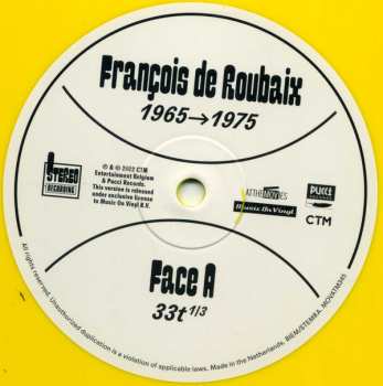 LP François De Roubaix: Du Jazz À L'Electro 1965-1975   LTD | NUM | CLR