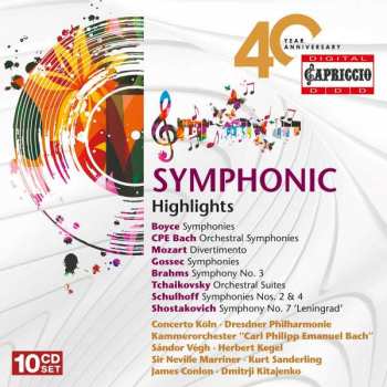 10CD François-Joseph Gossec: Symphonic Highlights