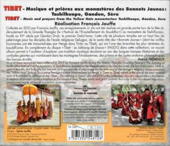 CD François Jouffa: Tibet: Music And Prayers From The Yellow Hats Monasteries: Tashilhumpa, Ganden, Sera