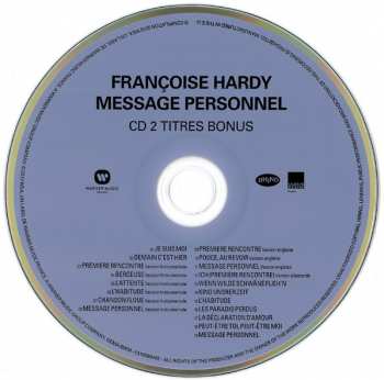 2CD Françoise Hardy: Message Personnel DLX