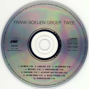 CD Frank Boeijen Groep: Twee