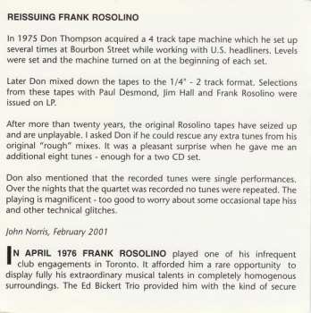 2CD Frank Rosolino: Thinking About You