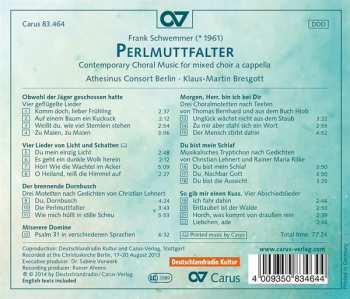 CD Athesinus Consort Berlin: Permuttfalter: Contemporary Choral Music