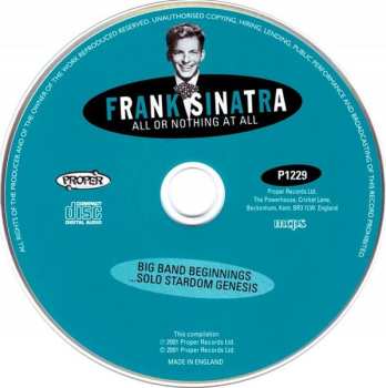 4CD/Set di cofanetti Frank Sinatra: All Or Nothing At All