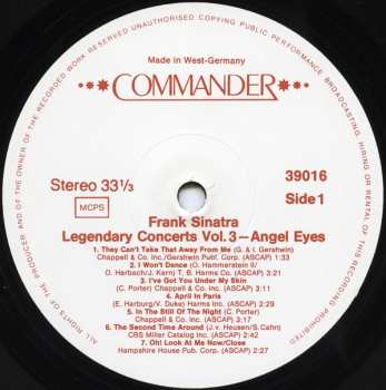 3LP/Set di cofanetti Frank Sinatra: Legendary Concerts
