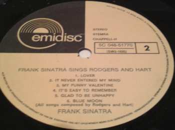 LP Frank Sinatra: Frank Sinatra Sings Rodgers And Hart