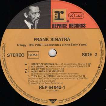 3LP/Set di cofanetti Frank Sinatra: Trilogy: Past, Present & Future